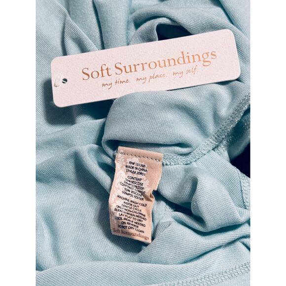 NWT Soft Surroundings Oleander Teal Dust Top, Size M - Picture 8 of 8